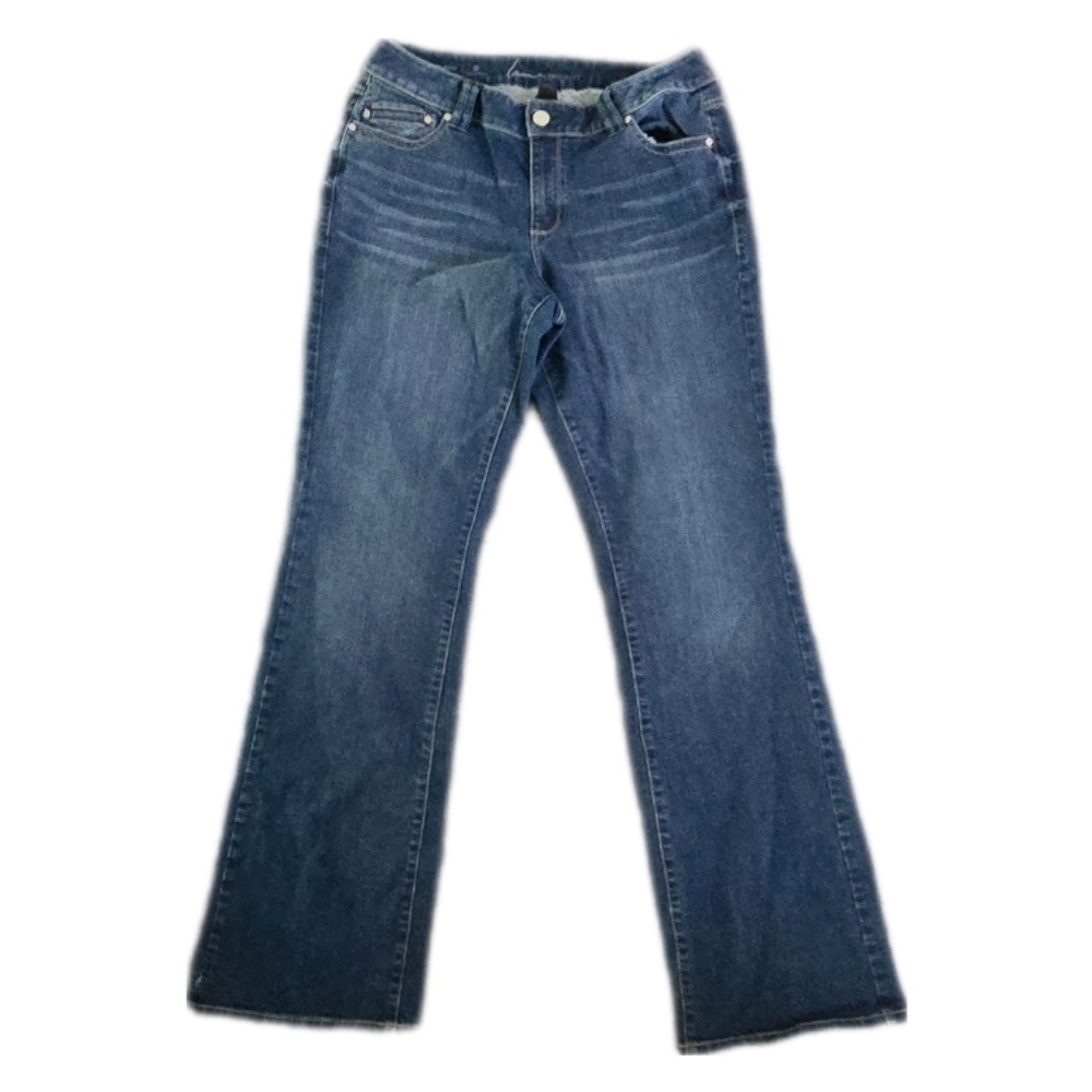 Lane Bryant 16T Tall Dark Wash Bootcut Jeans Stretch Denim Curvy Plus Size - Picture 2 of 11